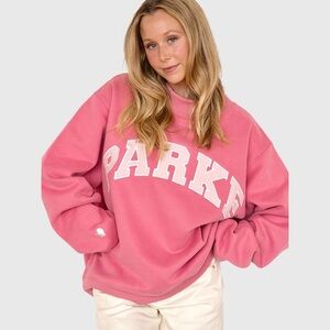 Parker Women's Cozy Pink Crew Neck Sweater